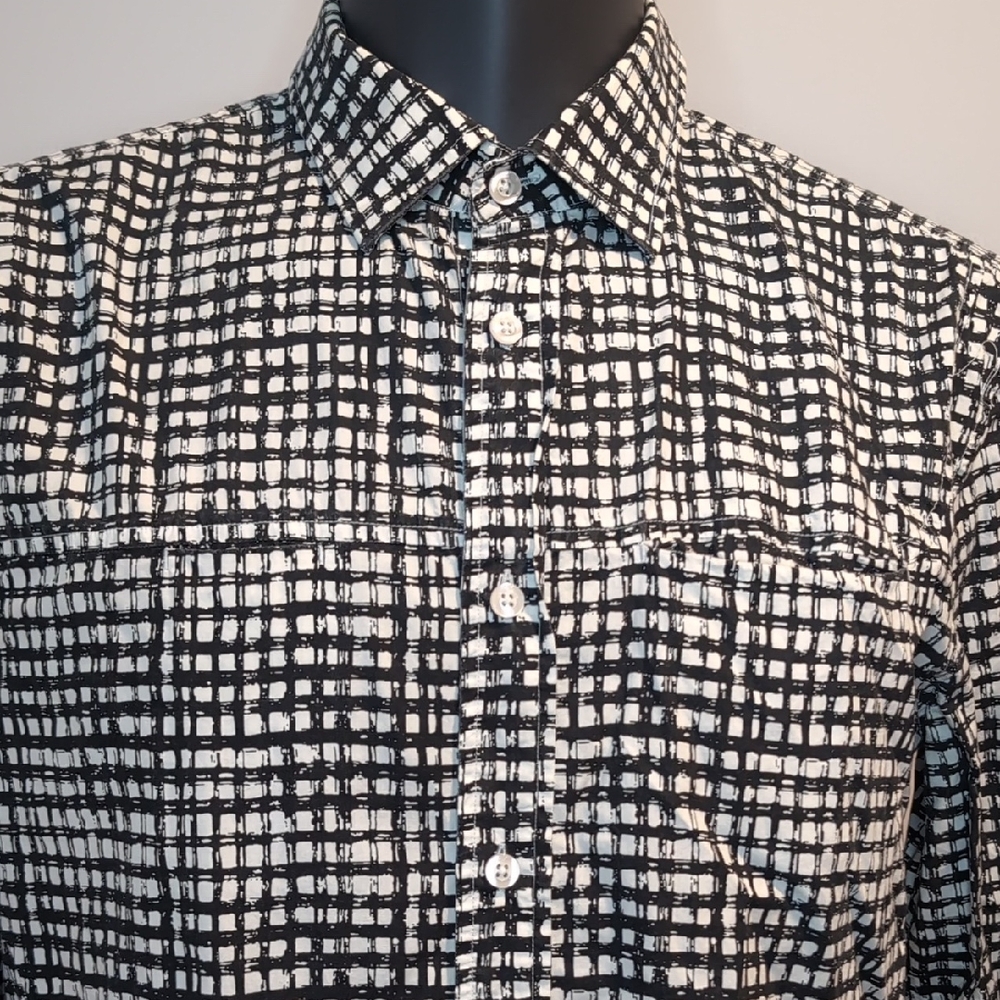 Armani Exchange Checkered Button Front Shirt